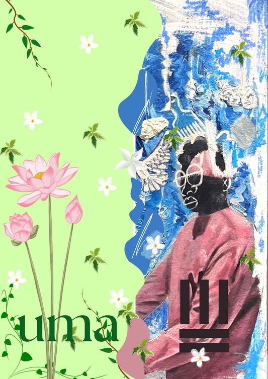 The official poster for the UMA X KING KALEEB Fall/Winter Handbag Collection