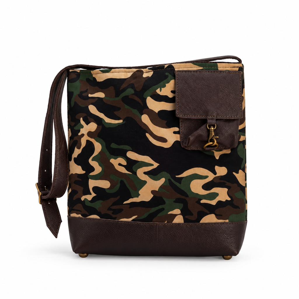 Army Print Shoulder Bag