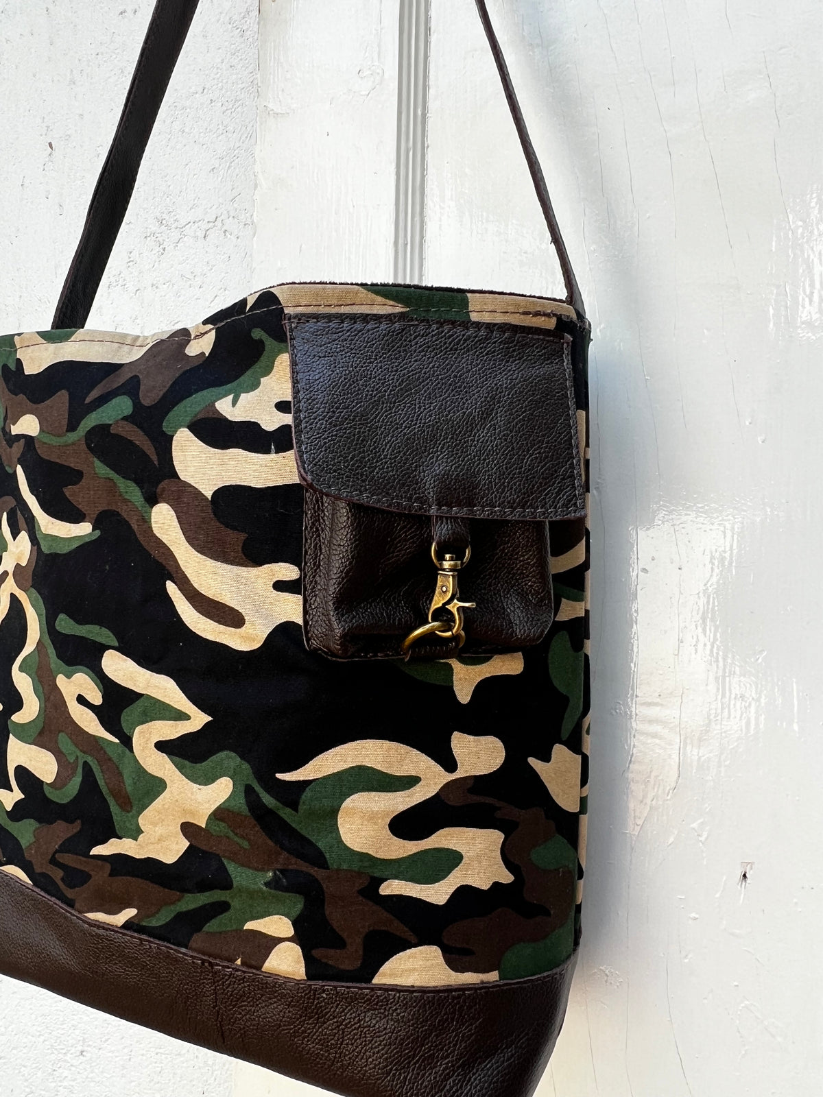 Army Print Shoulder Bag