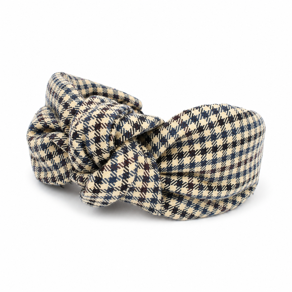 Plaid Twist Knot Headband