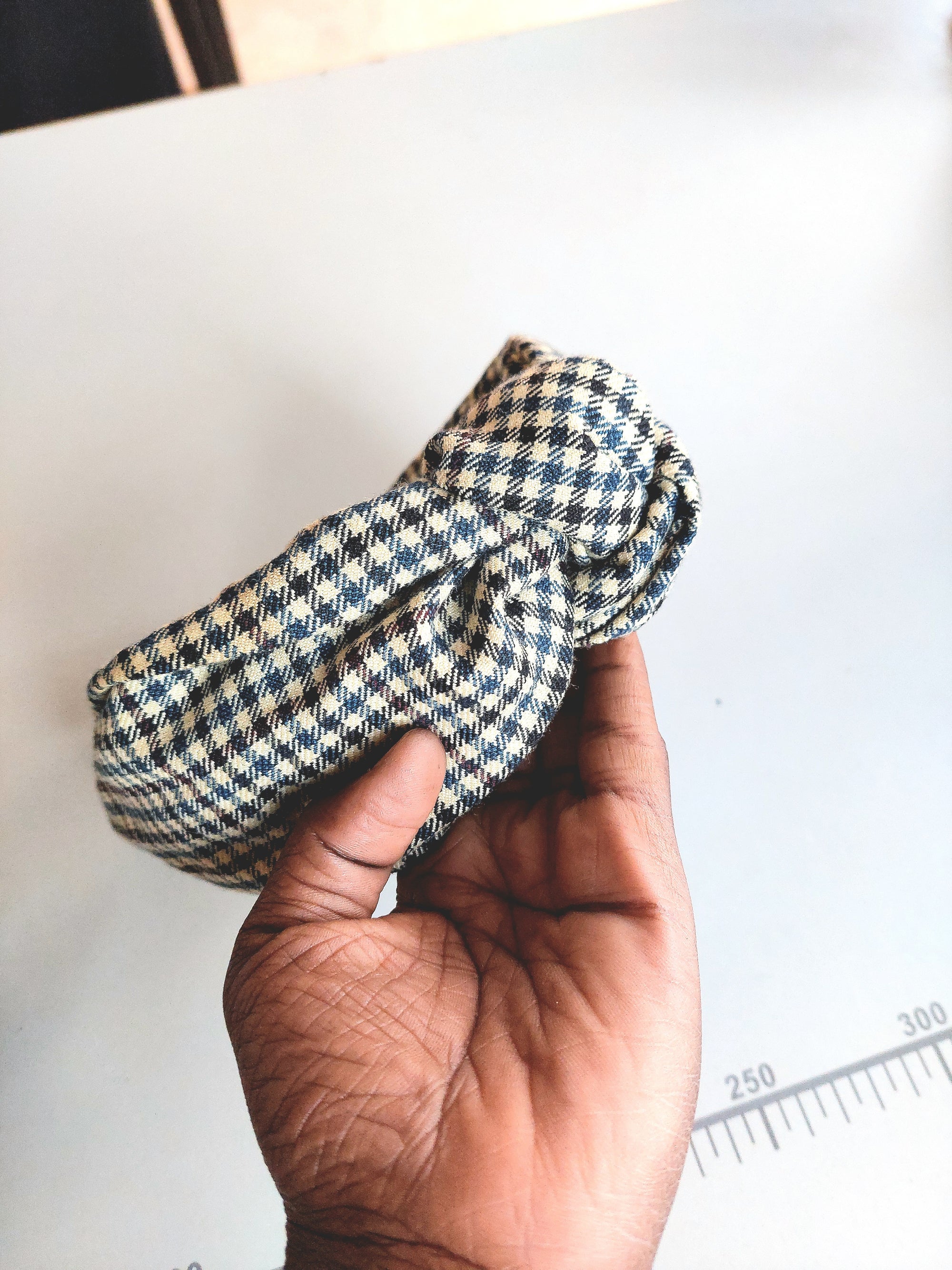 Plaid Twist Knot Headband