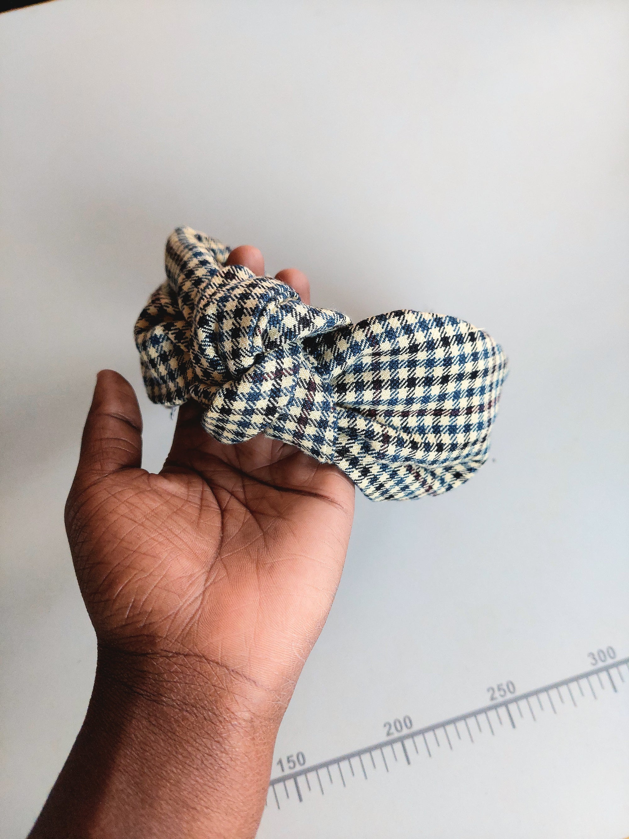 Plaid Twist Knot Headband